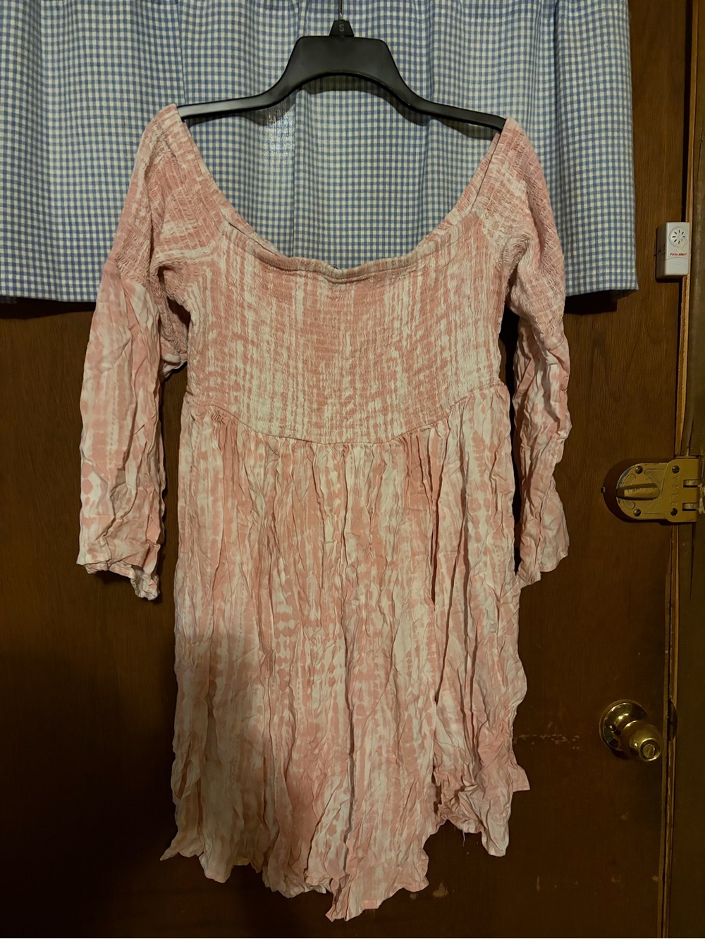 Torrid Light Pink Smocked Peasant Dress